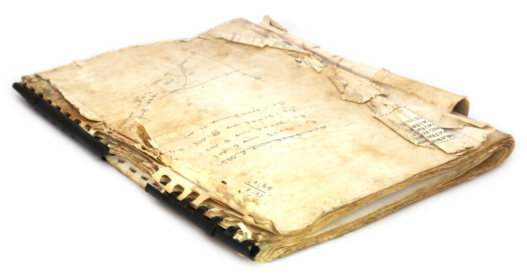 Water damaged document organizer